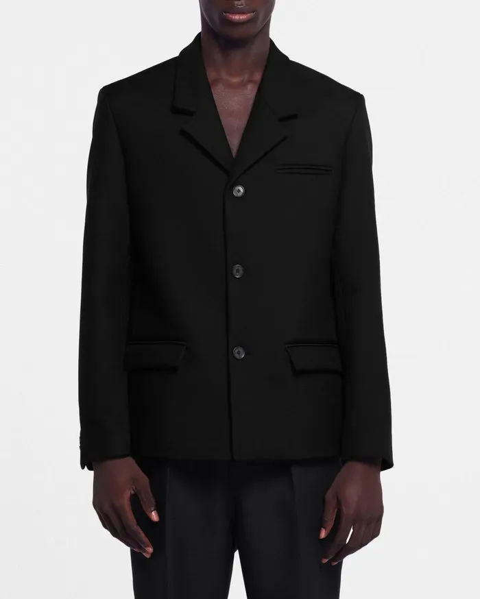 Rox Double Suiting Blazer Black MenWomen Nanushka Tailoring