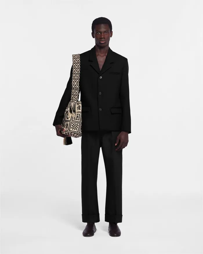 Rox Double Suiting Blazer Black MenWomen Nanushka Tailoring