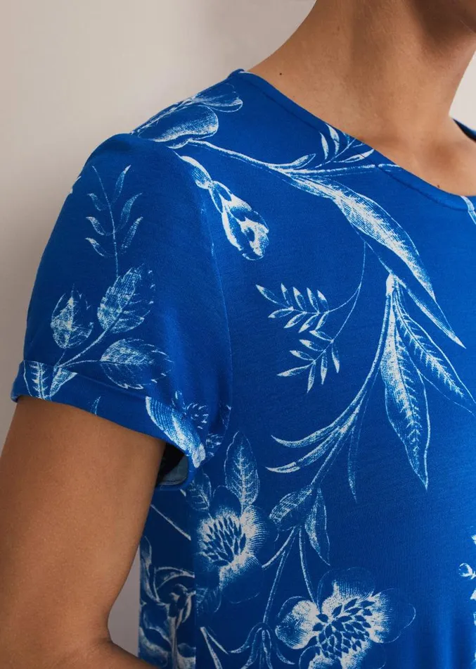 Roxanna Floral TShirt Maxi Dress Blue Women Phase Eight Dresses