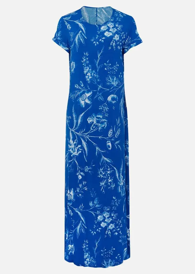 Roxanna Floral TShirt Maxi Dress Blue Women Phase Eight Dresses