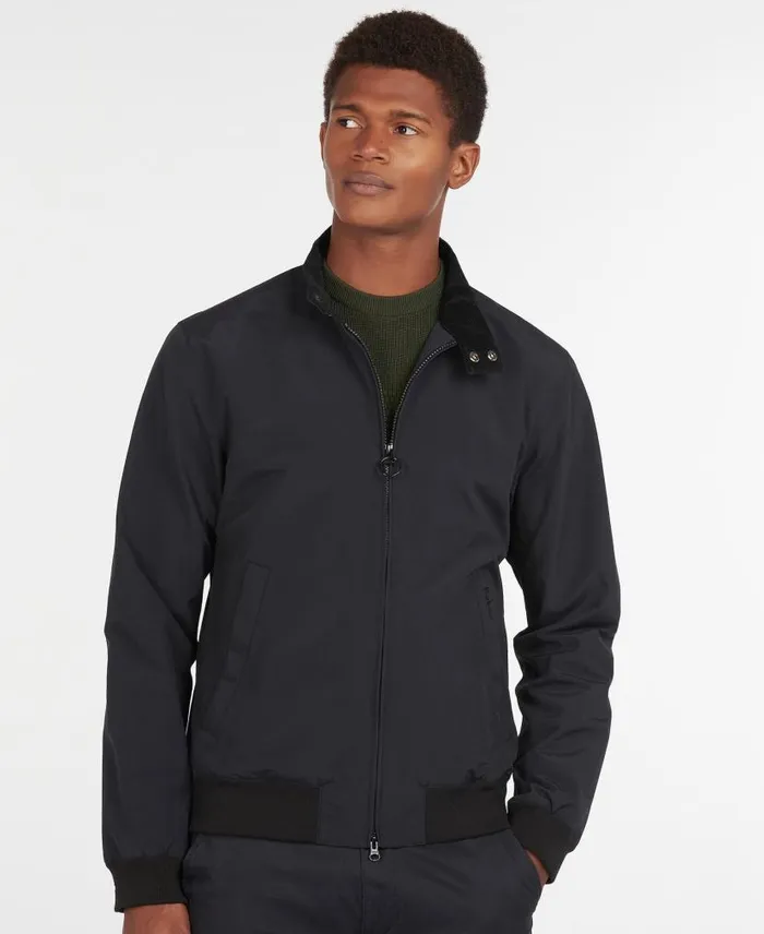 Royston Casual Jacket Black Men Barbour Casual Jackets