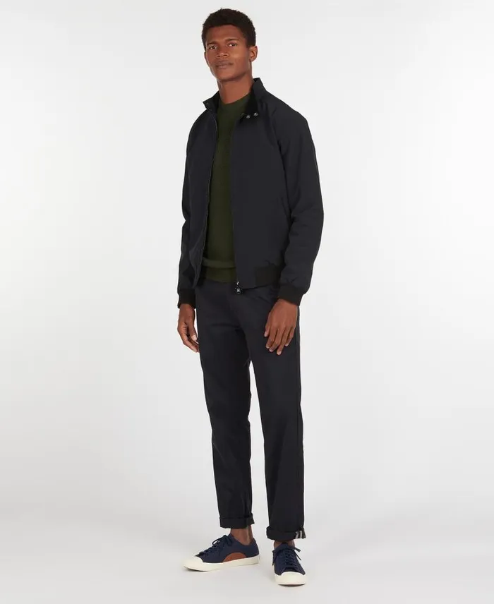 Royston Casual Jacket Black Men Barbour Casual Jackets