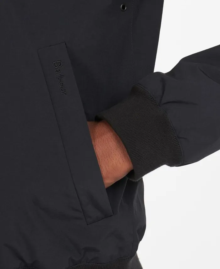 Royston Casual Jacket Black Men Barbour Casual Jackets
