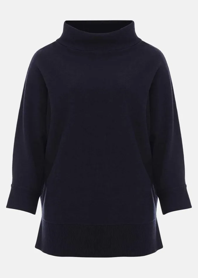 Salima Funnel Neck Jumper Navy Women Phase Eight Knitwear