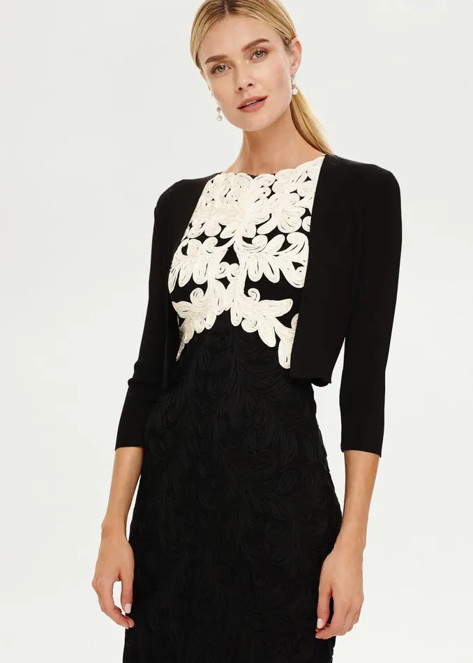 Salma Lightweight Knitted Jacket Black Women Phase Eight Jackets