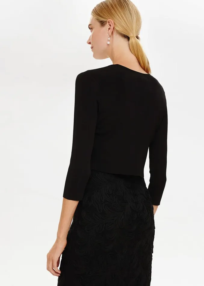 Salma Lightweight Knitted Jacket Black Women Phase Eight Jackets