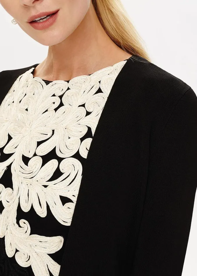 Salma Lightweight Knitted Jacket Black Women Phase Eight Jackets