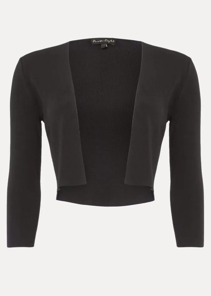 Salma Lightweight Knitted Jacket Black Women Phase Eight Jackets