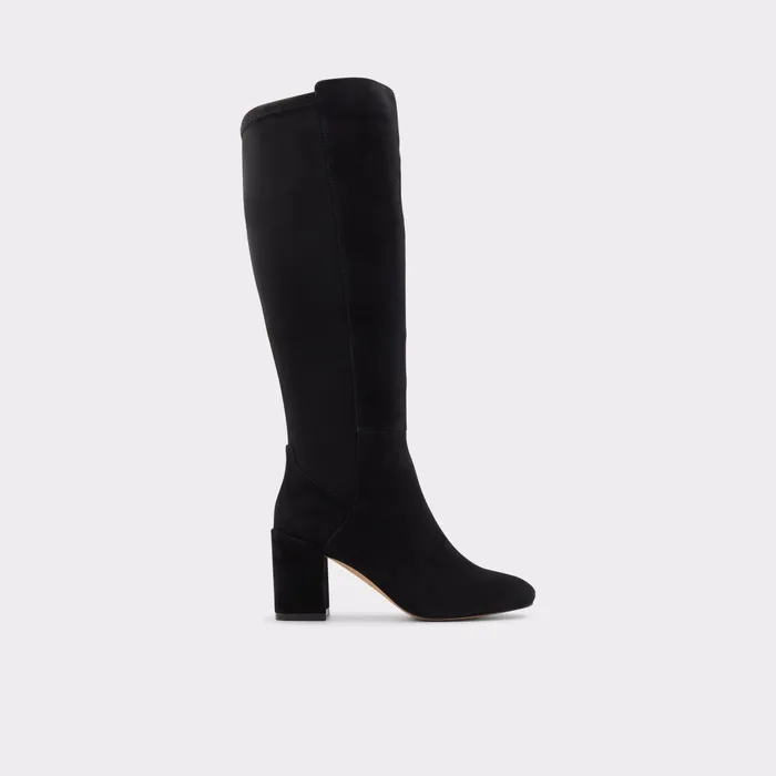 Satori Black Leather Suede Women ALDO Boots