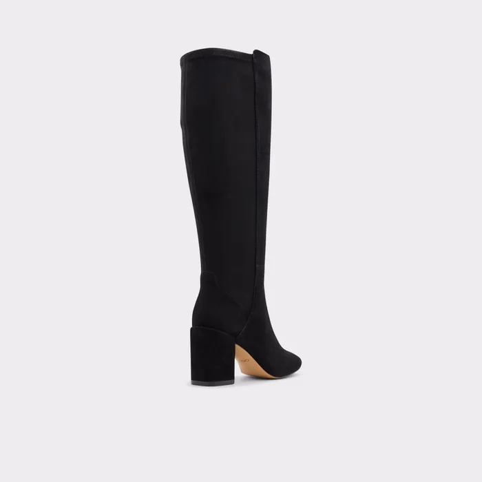 Satori Black Leather Suede Women ALDO Boots
