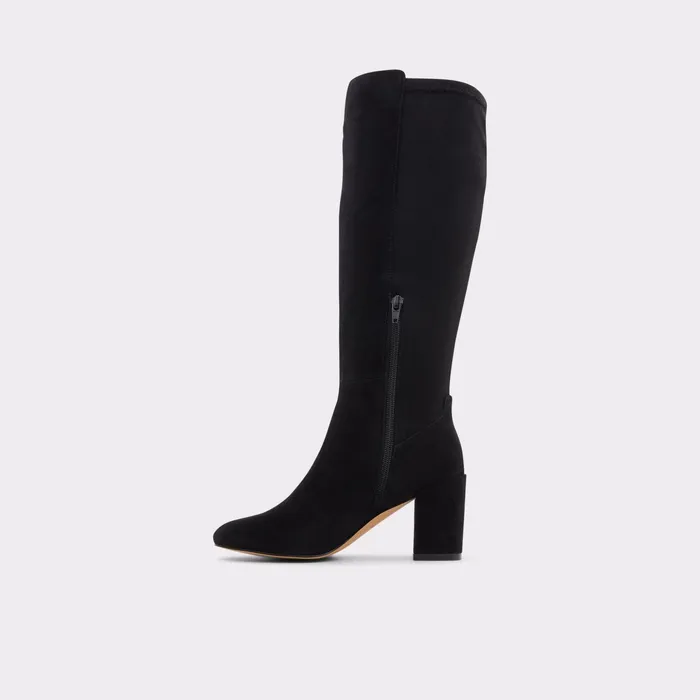 Satori Black Leather Suede Women ALDO Boots