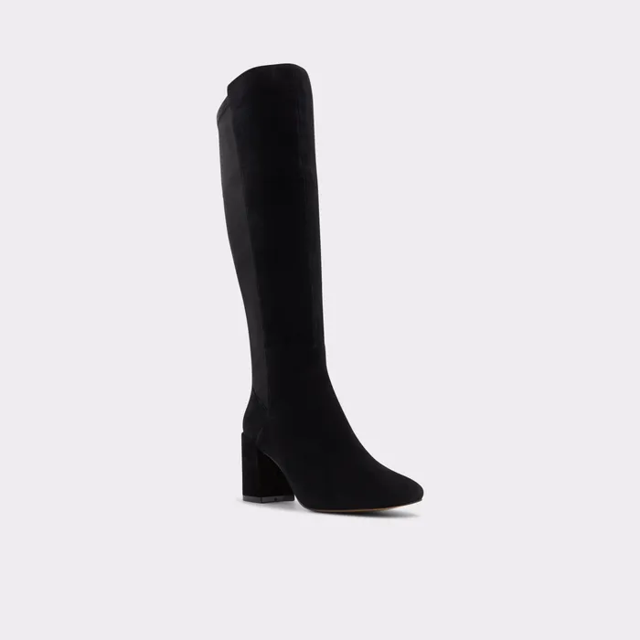 Satori Black Leather Suede Women ALDO Boots