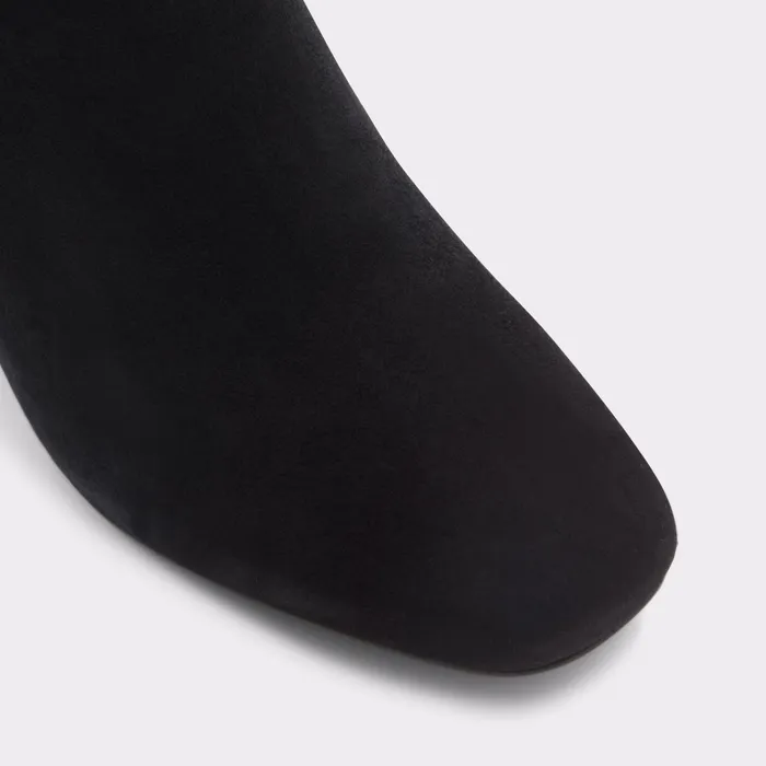 Satori Black Leather Suede Women ALDO Boots