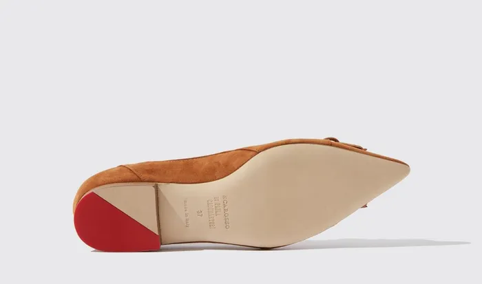 Scarosso Ballerinas Women Sunflower Brown 8211 Suede