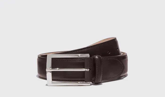 Scarosso Belts Men Cintura Marrone Scuro Classica Dark Brown Calf