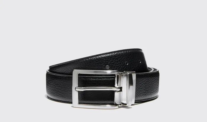 Scarosso Belts Men Cintura Reversibile Granata Neramarrone Black Calf