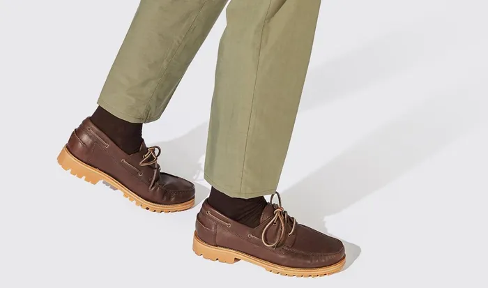 Scarosso Boat Shoes Men Daniel Brown Brown 8211 Calf