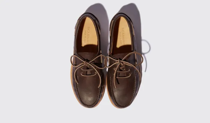 Scarosso Boat Shoes Men Daniel Brown Brown 8211 Calf