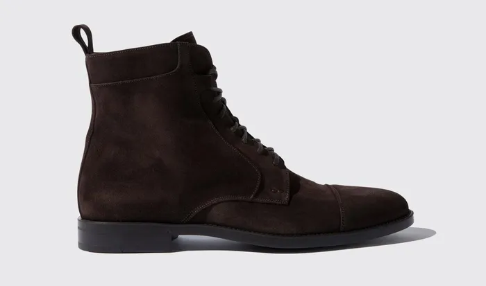 Scarosso Boots Men Dante Moro Scamosciato Dark Brown Suede
