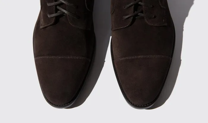 Scarosso Boots Men Dante Moro Scamosciato Dark Brown Suede