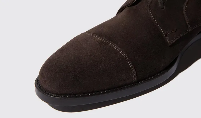 Scarosso Boots Men Dante Moro Scamosciato Dark Brown Suede