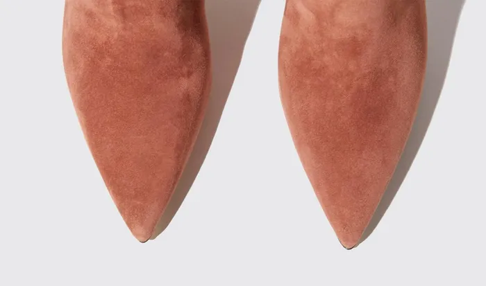 Scarosso Boots Women Carra Powder Suede Dusty Pink 8211 Suede
