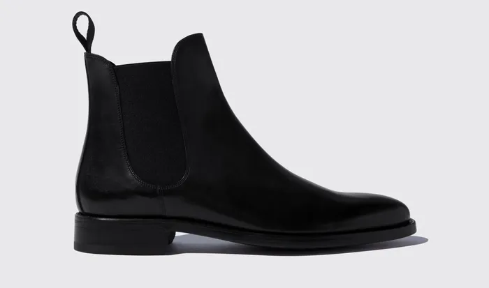 Scarosso Chelsea Boots Men Enzo Nero Black Calf