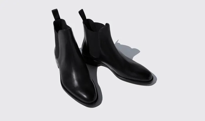 Scarosso Chelsea Boots Men Enzo Nero Black Calf