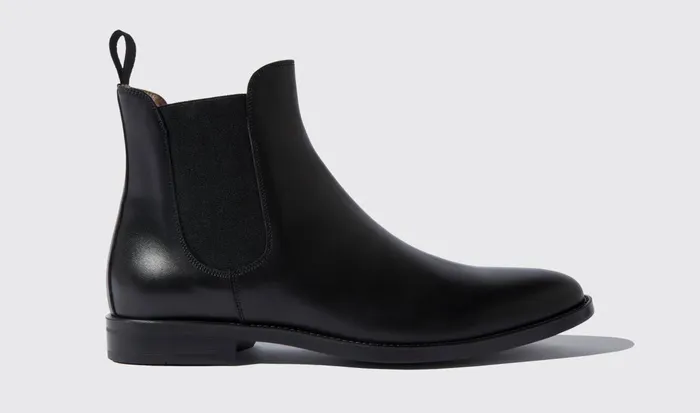 Scarosso Chelsea Boots Men Giacomo Nero Black Calf