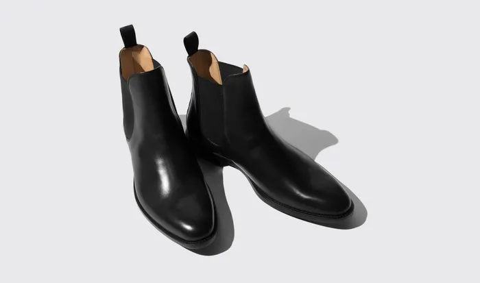 Scarosso Chelsea Boots Men Giacomo Nero Black Calf
