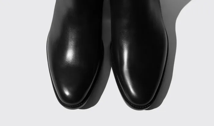 Scarosso Chelsea Boots Men Giacomo Nero Black Calf