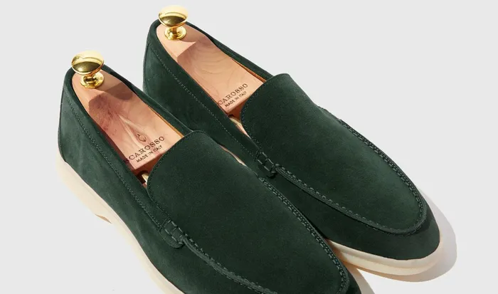 Scarosso Loafers Men Ludovico Verde Scamosciato Green 8211 Suede