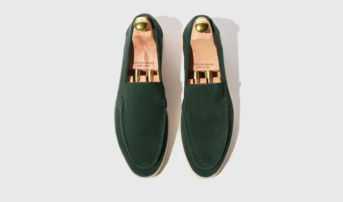 Scarosso Loafers Men Ludovico Verde Scamosciato Green 8211 Suede