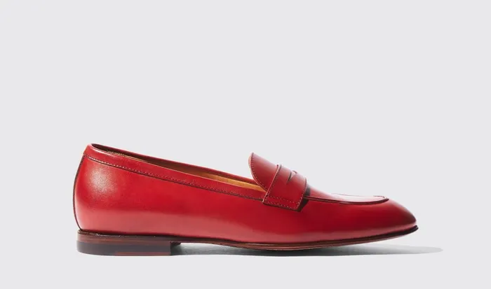 Scarosso Loafers Women Valeria Rossa Red 8211 Calf
