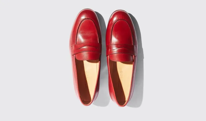 Scarosso Loafers Women Valeria Rossa Red 8211 Calf