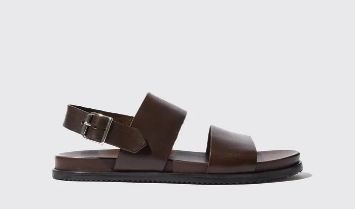 Scarosso Sandals Men Antonio Moro Brown Calf