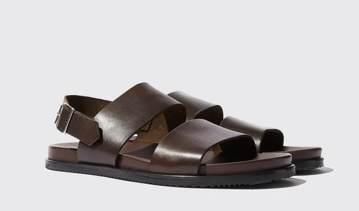 Scarosso Sandals Men Antonio Moro Brown Calf