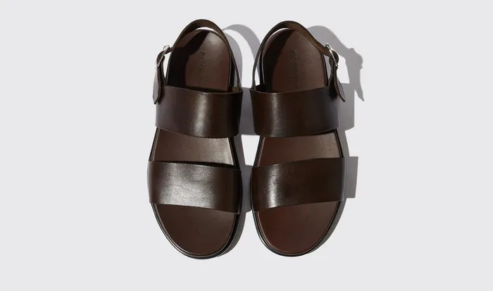 Scarosso Sandals Men Antonio Moro Brown Calf