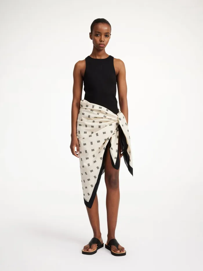 Scarves Women By Malene Birger Cialos Organic Cotton Scarf Soft White