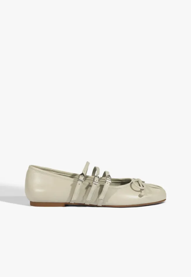 Schutz Shoes Ballerinas Women Arissa Strap Ballet Flat Gray