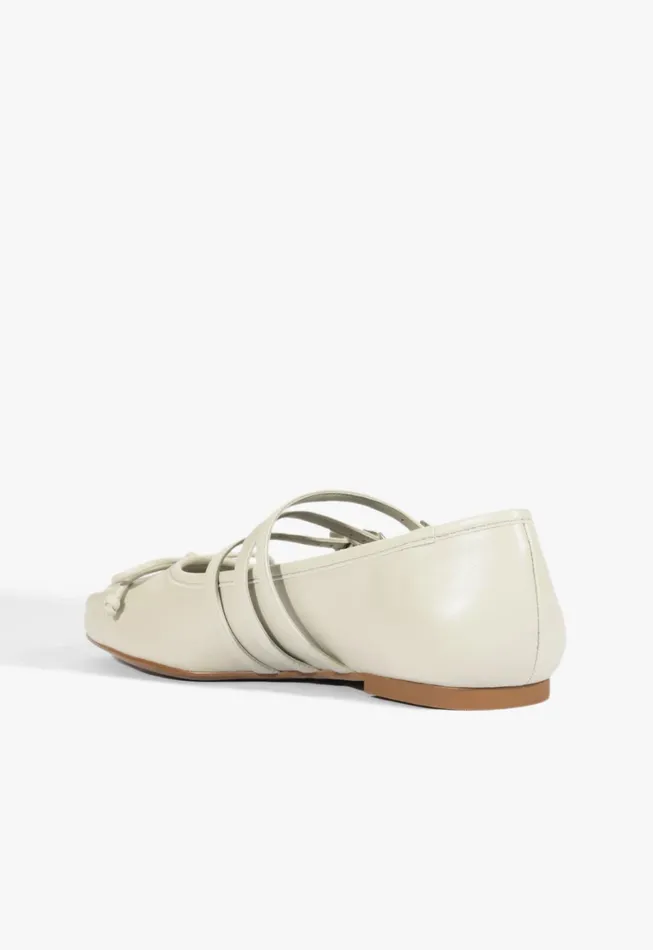 Schutz Shoes Ballerinas Women Arissa Strap Ballet Flat Gray