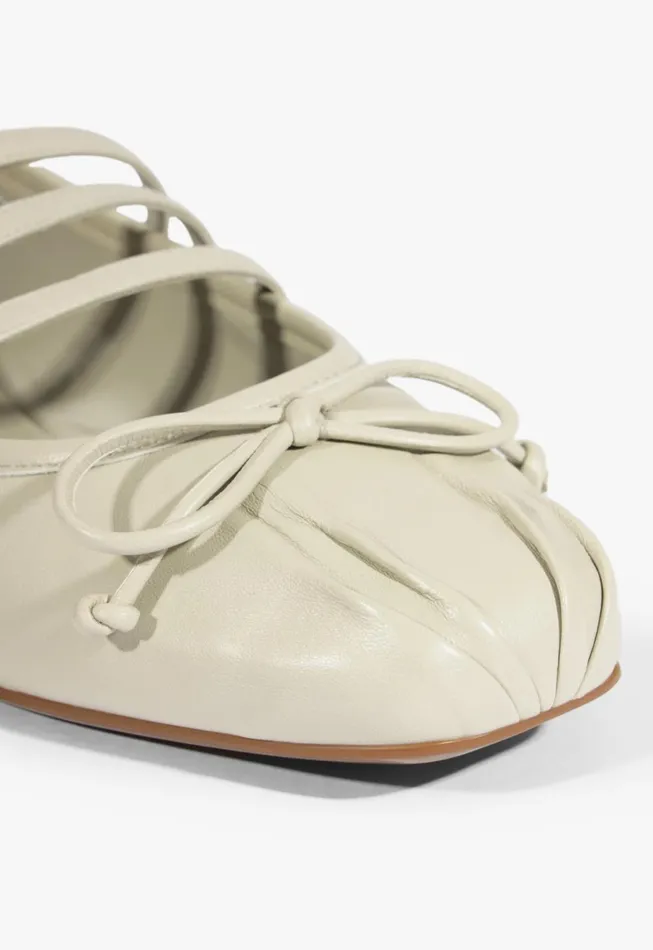 Schutz Shoes Ballerinas Women Arissa Strap Ballet Flat Gray