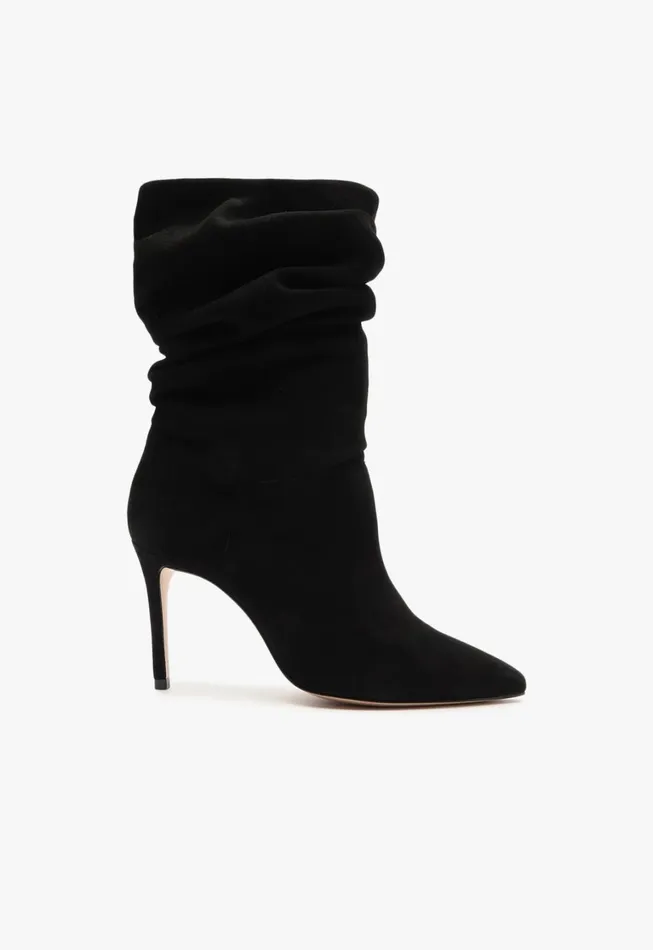 Schutz Shoes Booties Women Ashlee Suede Bootie Black