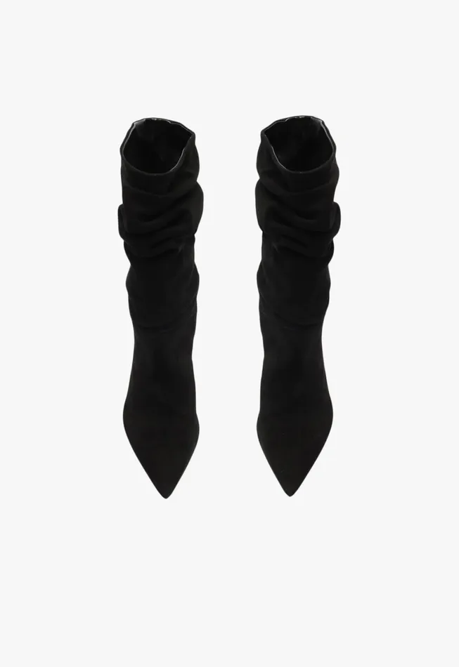 Schutz Shoes Booties Women Ashlee Suede Bootie Black