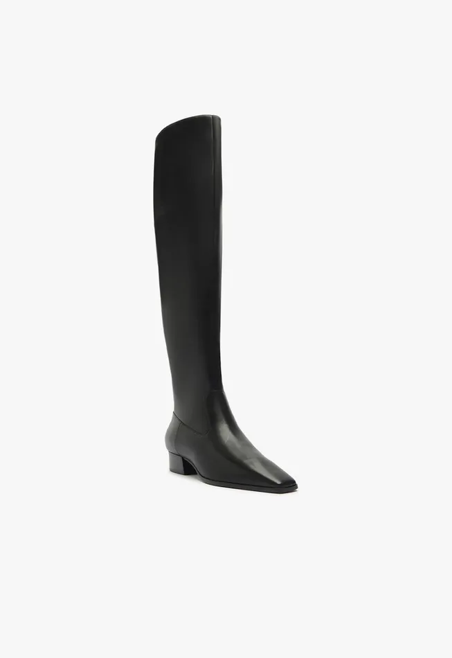 Schutz Shoes Boots Women Helena Over The Knee Boot Black Schutz Shoes Boots Women Helena Over The Knee Boot Black