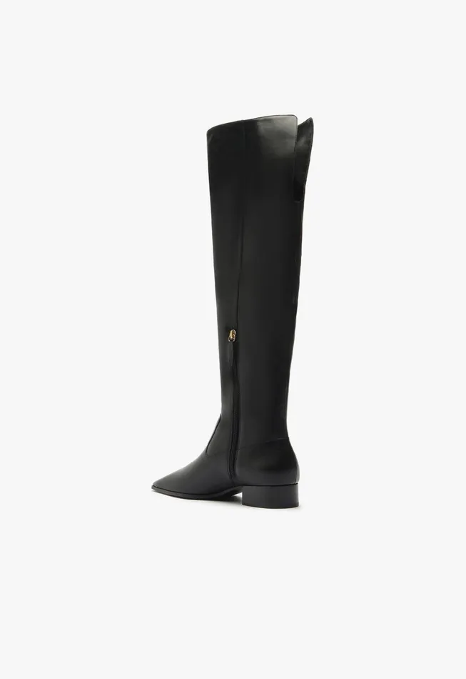 Schutz Shoes Boots Women Helena Over The Knee Boot Black Schutz Shoes Boots Women Helena Over The Knee Boot Black