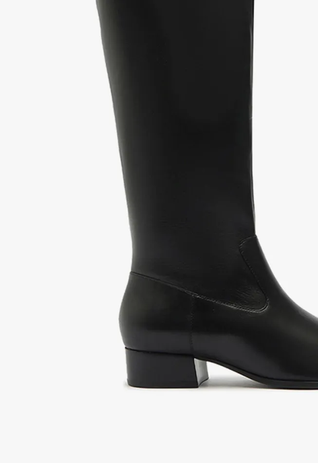 Schutz Shoes Boots Women Helena Over The Knee Boot Black Schutz Shoes Boots Women Helena Over The Knee Boot Black