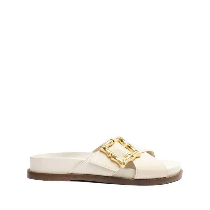 Schutz Shoes Enola Women Enola Crossed Sporty Sandal Pearl