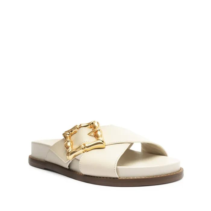 Schutz Shoes Enola Women Enola Crossed Sporty Sandal Pearl