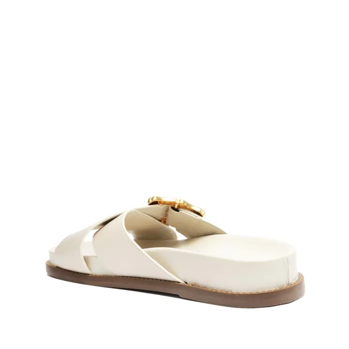 Schutz Shoes Enola Women Enola Crossed Sporty Sandal Pearl